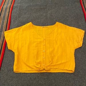 Prana Tied Crop Shirt